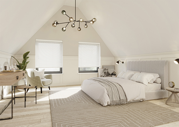 Ecowood, Soft White Fine Grain - Motorised Venetian Blind - Image 6